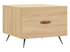 2 pcs Mesas de centro | Mesa de apoio | Mesa de café 50x50x40cm deriv. madeira carvalho sonoma