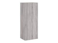 5 pcs móveis de parede p/ TV derivados de madeira cinza sonoma