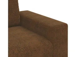 | Sofá | 2 pcs Castanho 221 x 78 x 80 cm Couro sintético
