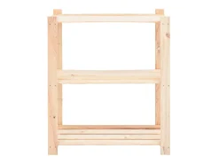 10 unidades arrumação 3 prateleiras 80x38x90cm pinho 150 kg PT294427