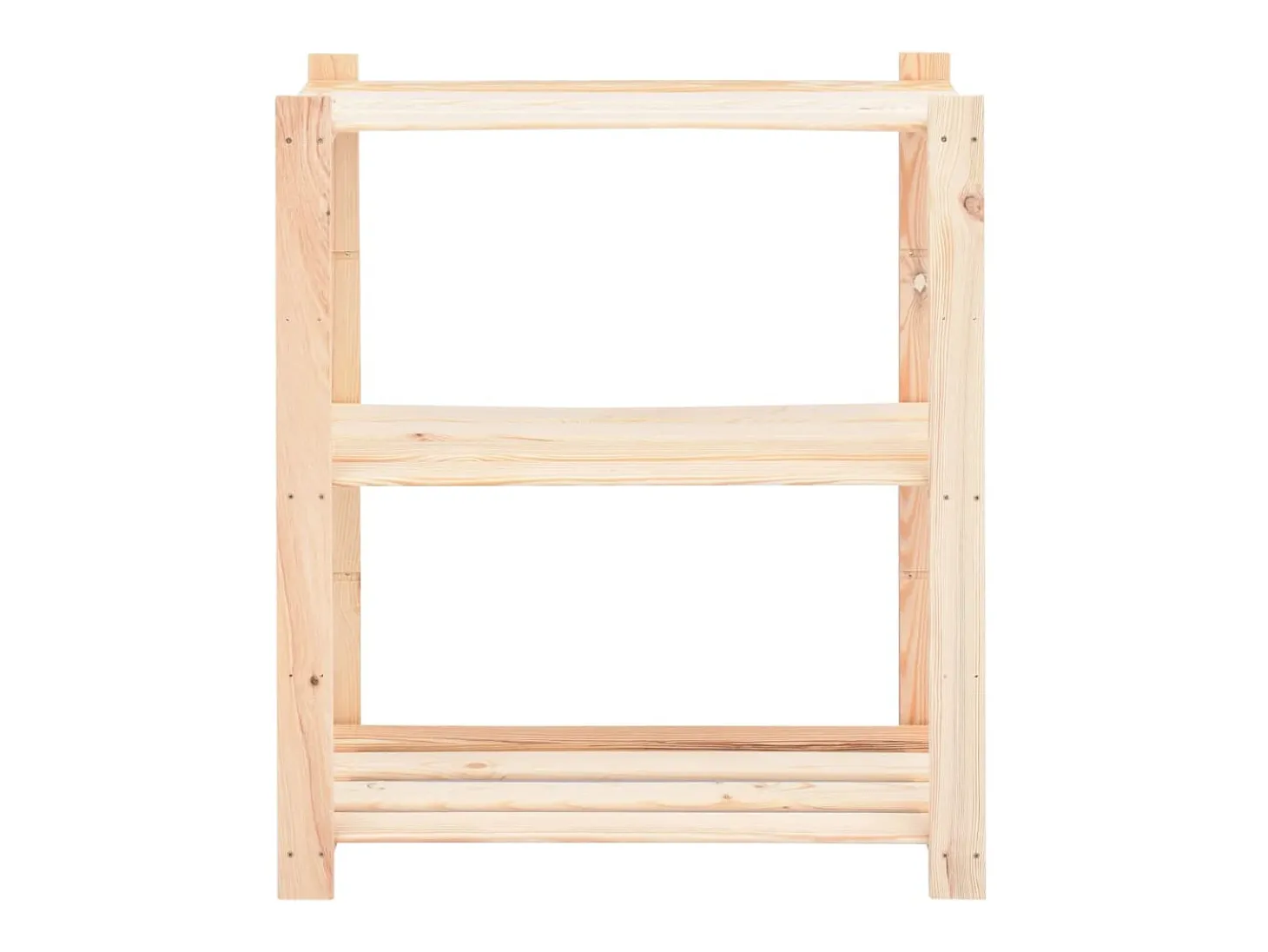 10 unidades arrumação 3 prateleiras 80x38x90cm pinho 150 kg PT294427
