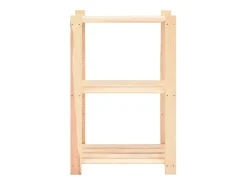 5 unidades arrumação 3 prateleiras 60x38x90cm pinho 150 kg PT666043