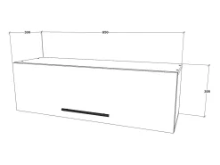 A prateleira modular haaus Kos, 1 porta, antracite, 30 x 30 x 95 cm