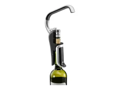 Abridor de vinho Chef & Sommelier com alavanca e cortador de cápsulas integrado em aço inoxidável - Prateado