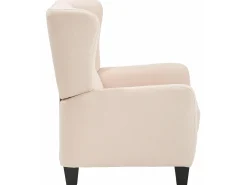 Alessa | Poltrona em Microfibra Creme