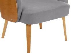 Alzey | Poltrona em tecido macio cinza