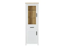 Aparador alto 64x199,5x41 cm carvalho branco