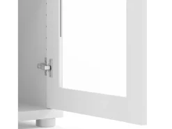 Aparador Ampezzo, Buffet de sala, Aparador de sala, Despensa de cozinha, 89x40 h113 cm, Branco