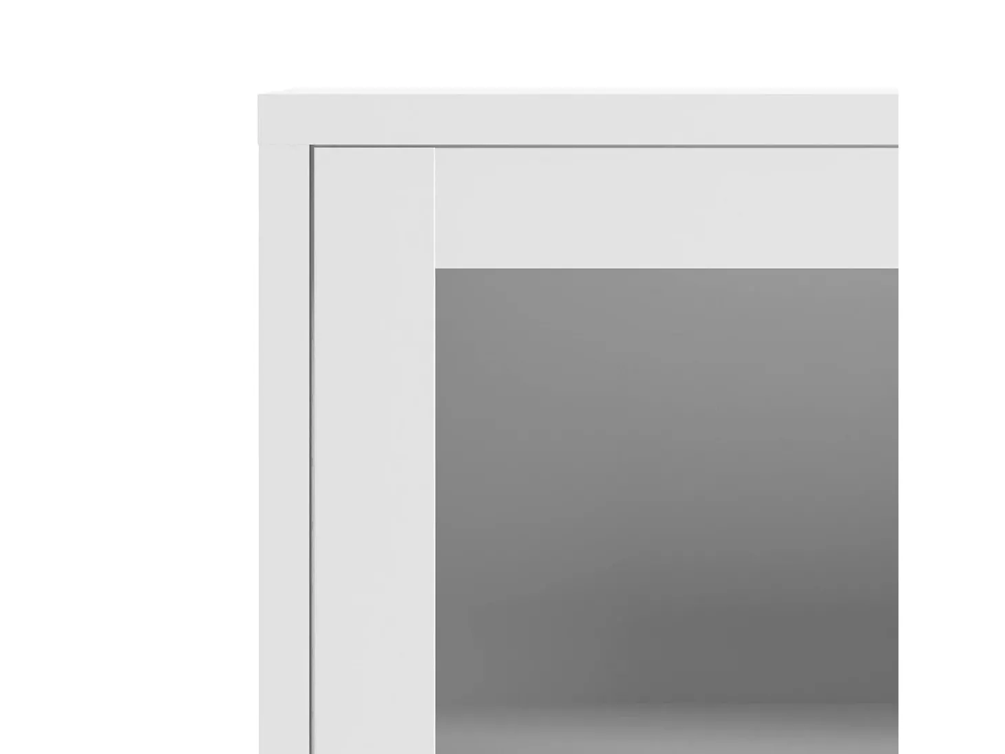 Aparador Ampezzo, Buffet de sala, Aparador de sala, Despensa de cozinha, 89x40 h113 cm, Branco