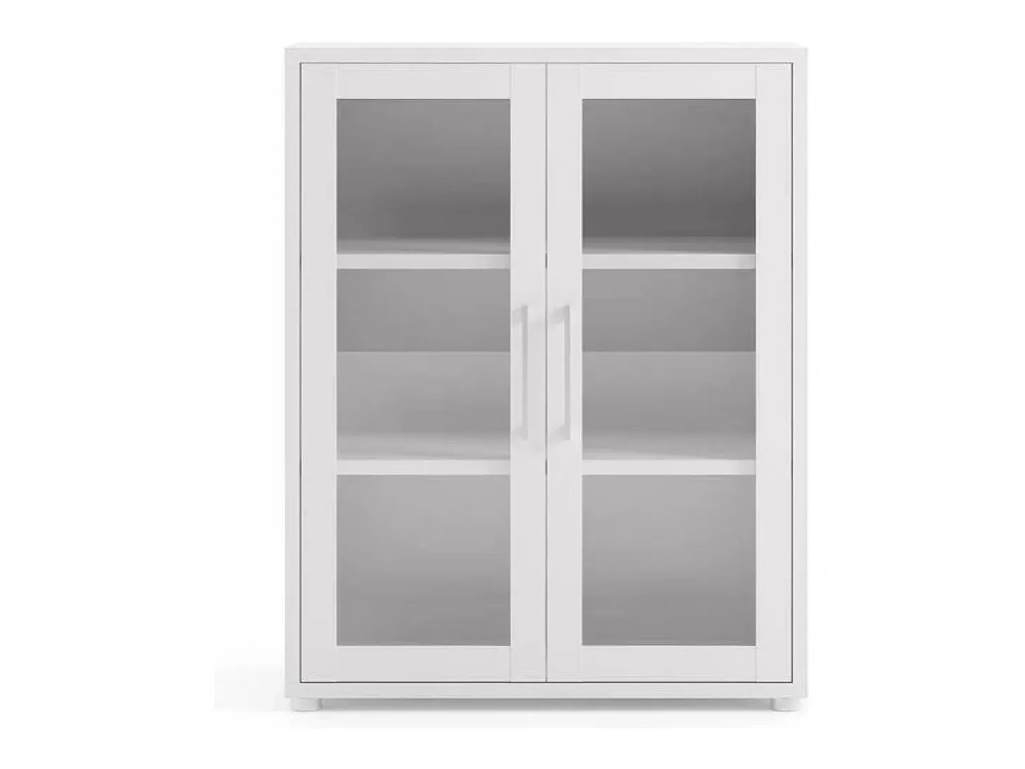 Aparador Ampezzo, Buffet de sala, Aparador de sala, Despensa de cozinha, 89x40 h113 cm, Branco