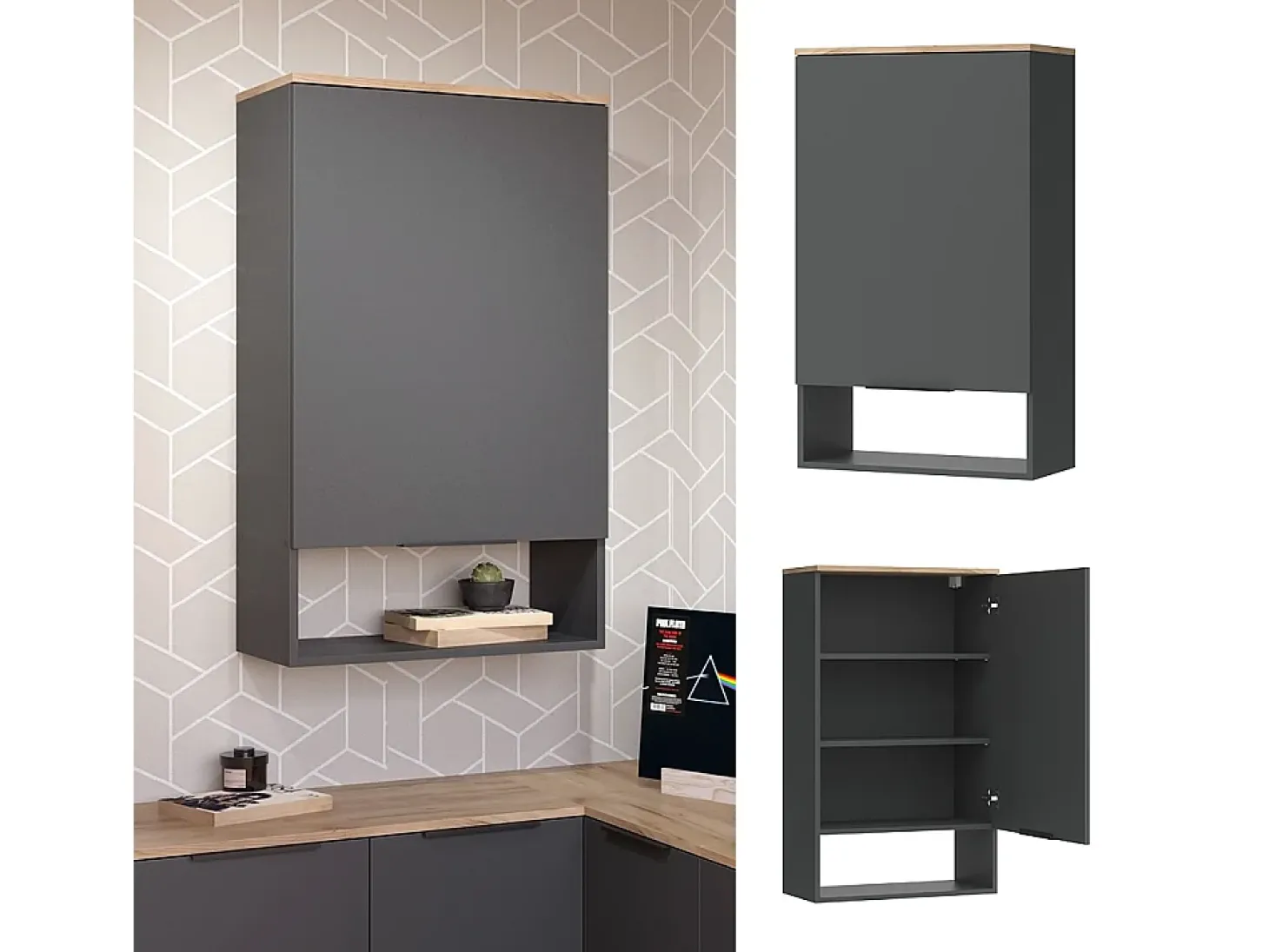 Aparador antracite 60x30x100 wido