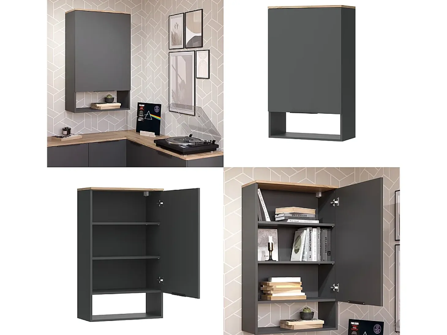 Aparador antracite 60x30x100 wido