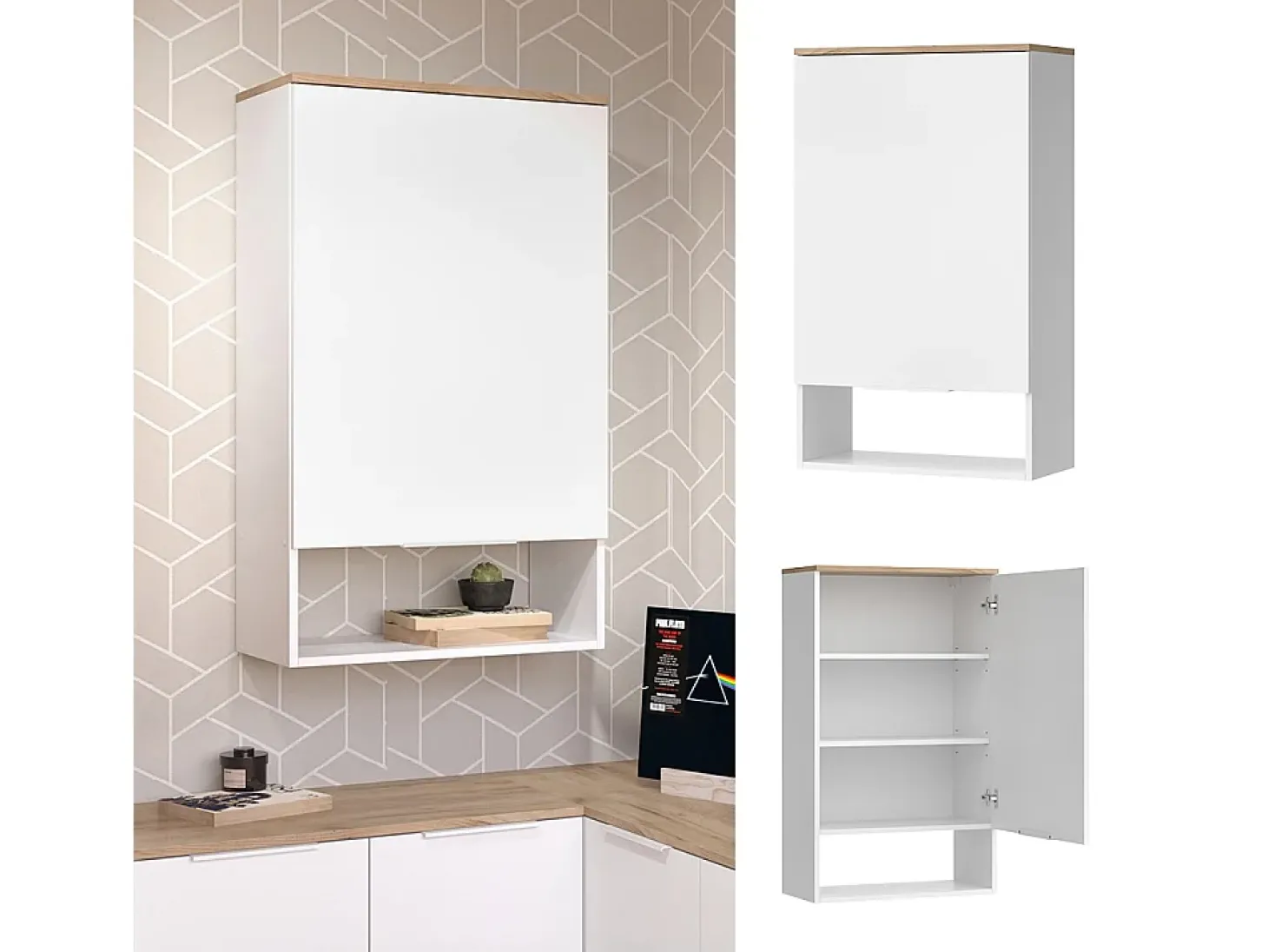 Aparador branco/sonoma 60x30x100 wido