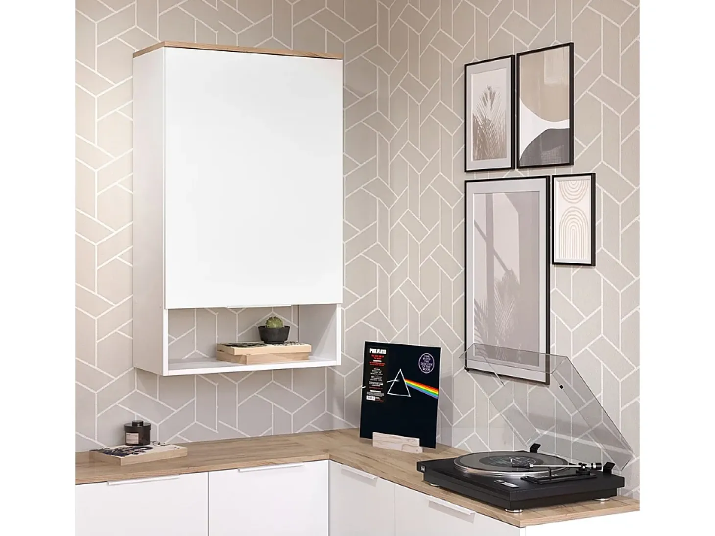 Aparador branco/sonoma 60x30x100 wido