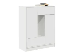 Aparador c/ gavetas e portas 73x31x90 cm branco