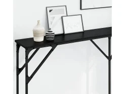 Aparador Carvalho preto 180 x 23 x 75 cm