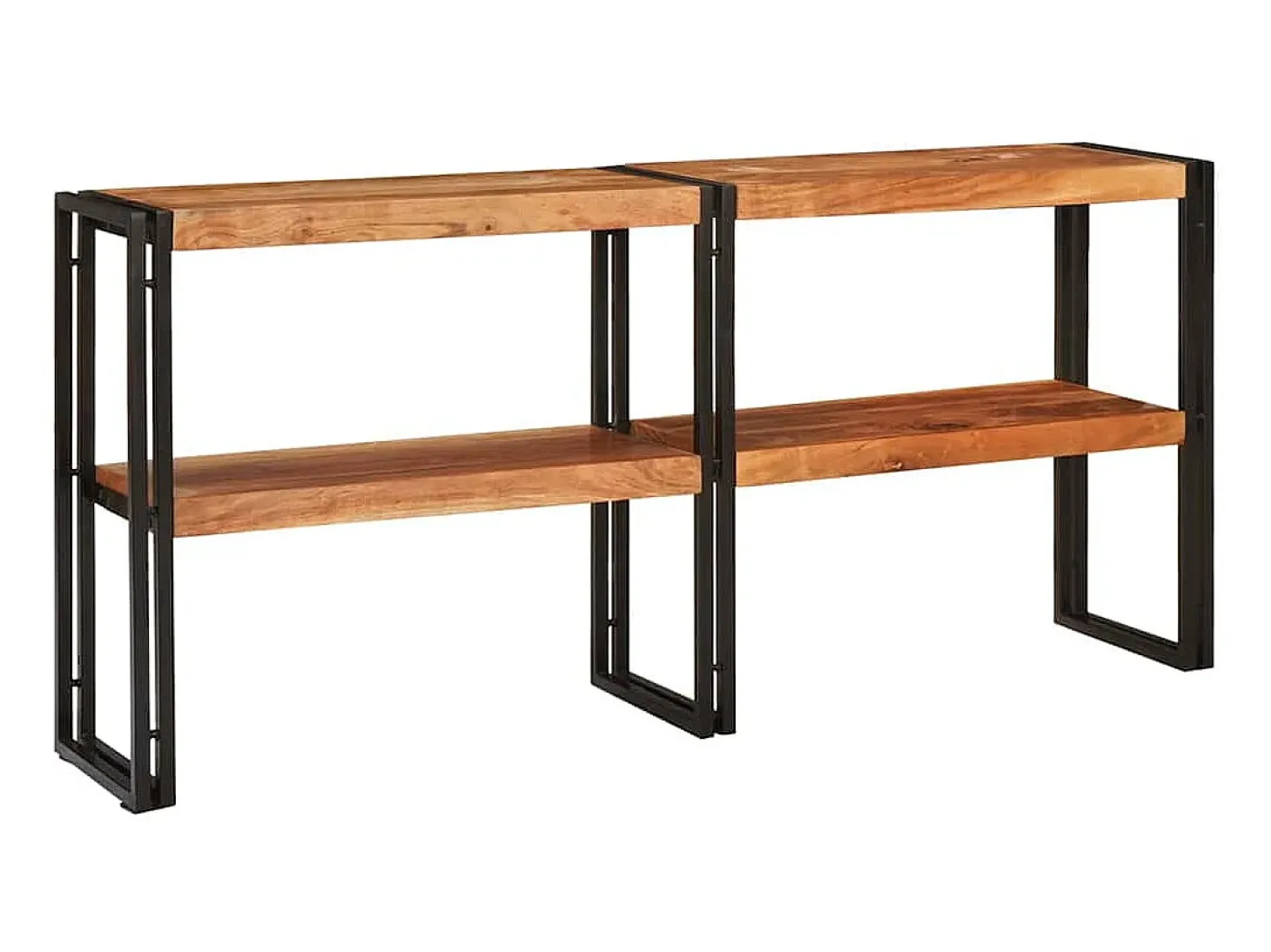 Aparador Castanho 160 x 33 x 75 cm Madeira Sólida de Acácia