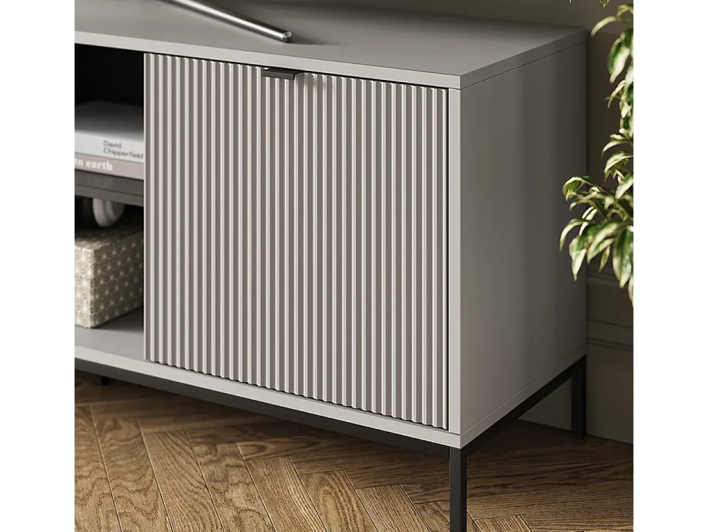 Aparador cinza 150x40.1x60 eliza