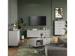Aparador cinza 150x40.1x60 eliza