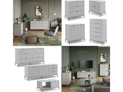 Aparador cinza 150x42x60 eliza