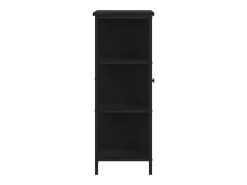 Aparador cômoda armário armário organizador cozinha sala sala 70 x 30 x 80 cm madeira trabalhada preta 02_0036092