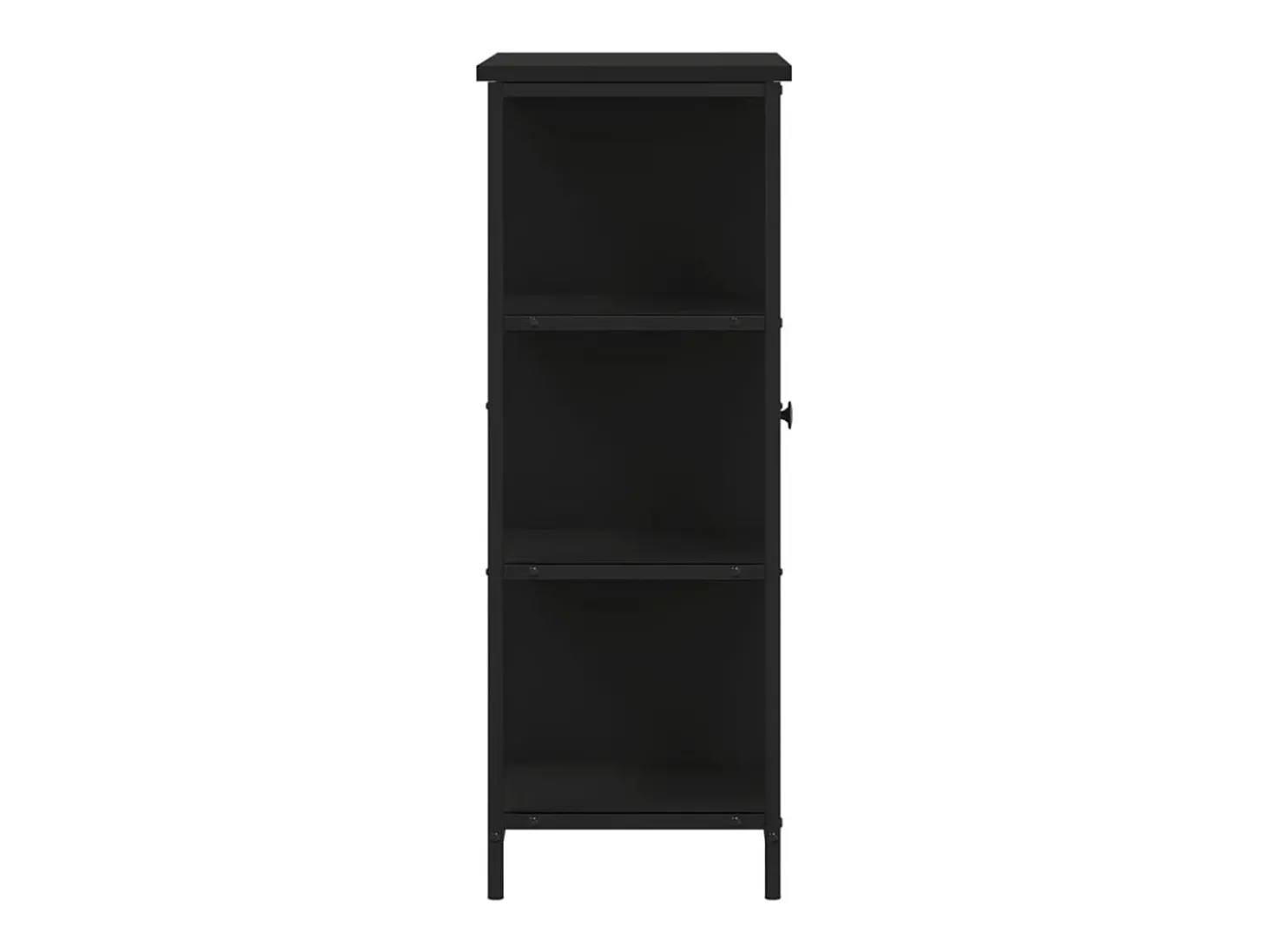 Aparador cômoda armário armário organizador cozinha sala sala 70 x 30 x 80 cm madeira trabalhada preta 02_0036092