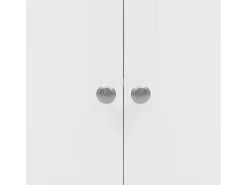 Aparador com acabamento em madeira branca, armário de cozinha com bancada, 160 x 37 x 75 cm, branco