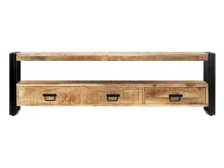 Aparador de TV de design prático 150 cm madeira maciça de mangueira 2502013
