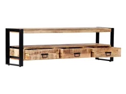 Aparador de TV de design prático 150 cm madeira maciça de mangueira 2502013