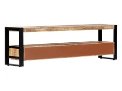Aparador de TV de design prático 150 cm madeira maciça de mangueira 2502013
