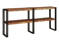 Aparador Multicolor 160 x 33 x 75 cm Madeira Reforçada Sólida