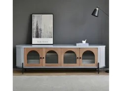 Aparador 200x60x40 cm cinza stilig st382