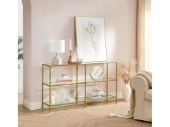 Aparador 130x30x73,3 cm dourado