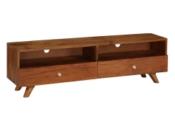 Aparador/rack para TV design prático madeira maciça reciclada 140 cm 2502158