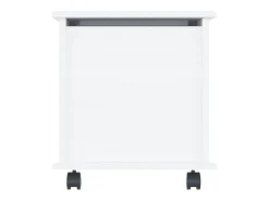 Arca arrumação c/ rodas ALTA 73x39,5x44 cm pinho maciço branco PT809341