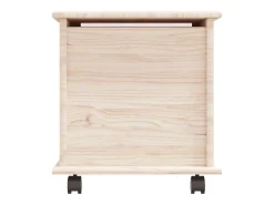 Arca de arrumação c/ rodas ALTA 73x39,5x43 cm pinho maciço