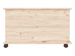 Arca de arrumação c/ rodas ALTA 73x39,5x44 cm pinho maciço PT406088
