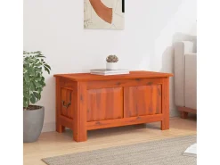 Arca de arrumação c/ tampa madeira de acácia maciça castanho PT997740
