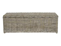 Arca de arrumação em kubu GAO - C130 x L45 x A44 cm - Cinza