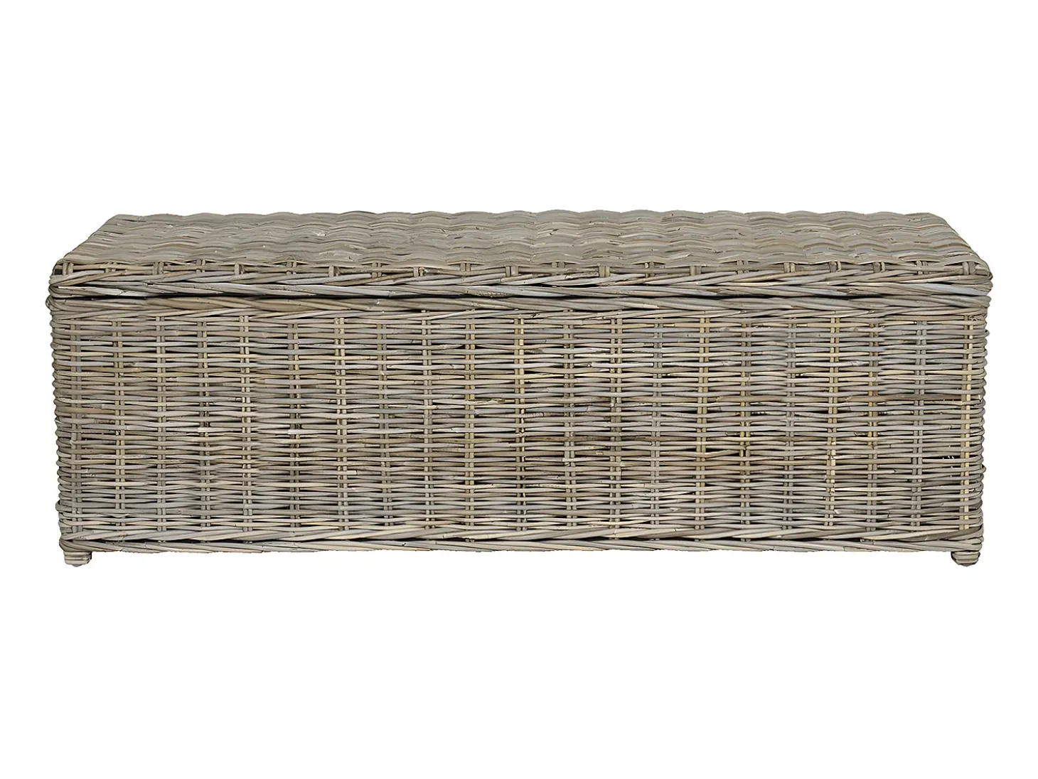 Arca de arrumação em kubu GAO - C130 x L45 x A44 cm - Cinza
