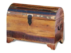 Arca de arrumação em madeira reciclada maciça