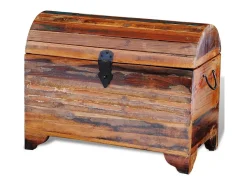 Arca de arrumação em madeira reciclada maciça PT843862