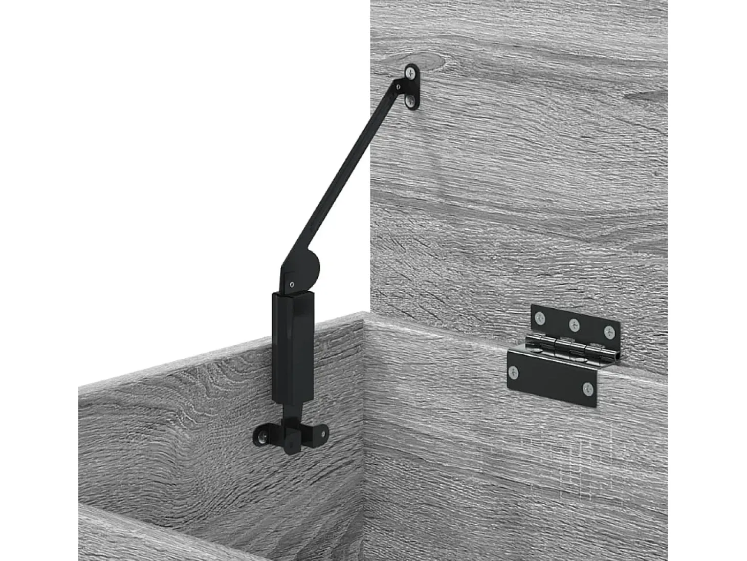 Arca de arrumação 84x42x46 cm derivados madeira cinzento sonoma