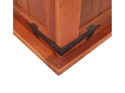 Arca de arrumação 60x25x22 cm madeira de acácia maciça