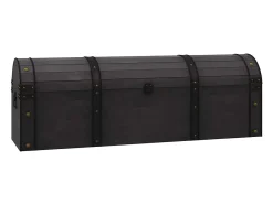Arca para arrumação madeira maciça estilo vintage 120x30x40 cm