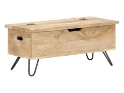 Arca 90x40x45 cm cm madeira de mangueira maciça