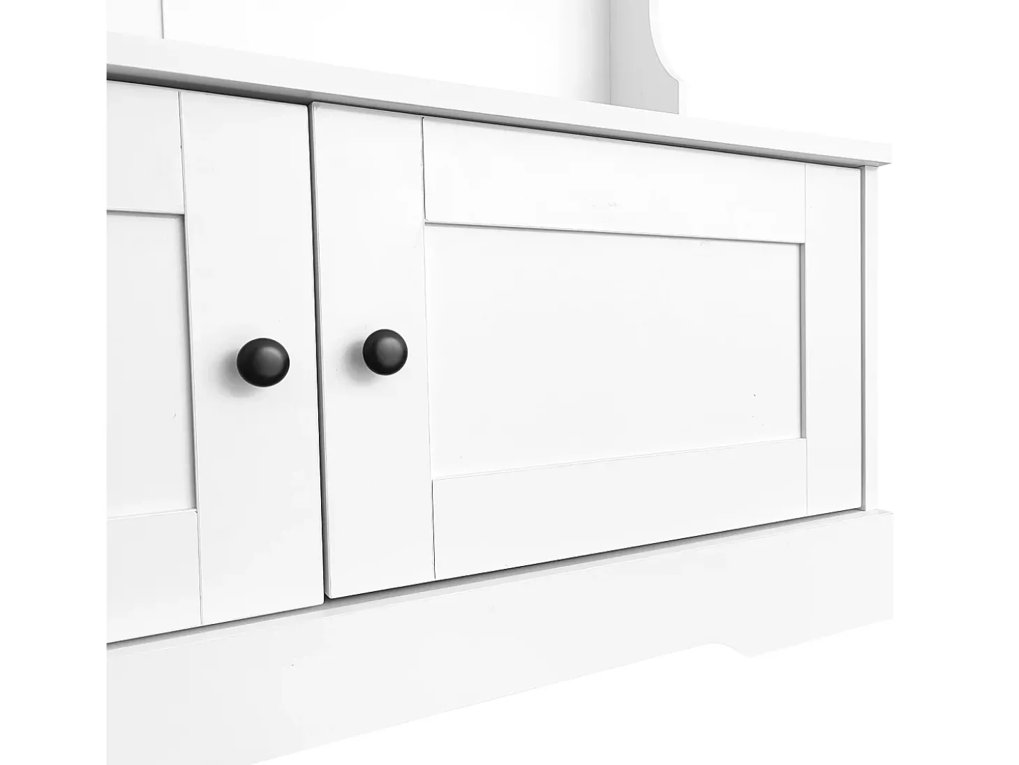 Armário / Móvel de corredor com 2 portas e cabide - 101,5 x 47 x 183 cm - Aglomerado - Branco