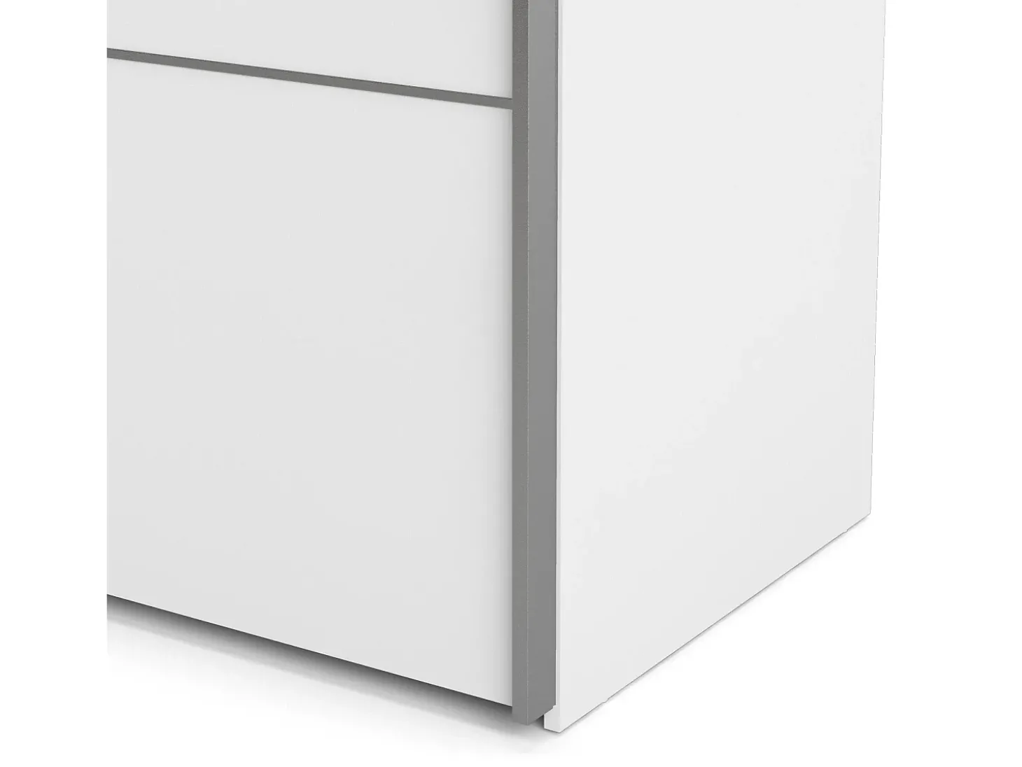 Armário Accadia de 2 portas, mobiliário de quarto, roupeiro, roupeiro, 182x64 h202 cm, branco