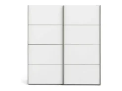 Armário Accadia de 2 portas, mobiliário de quarto, roupeiro, roupeiro, 182x64 h202 cm, branco