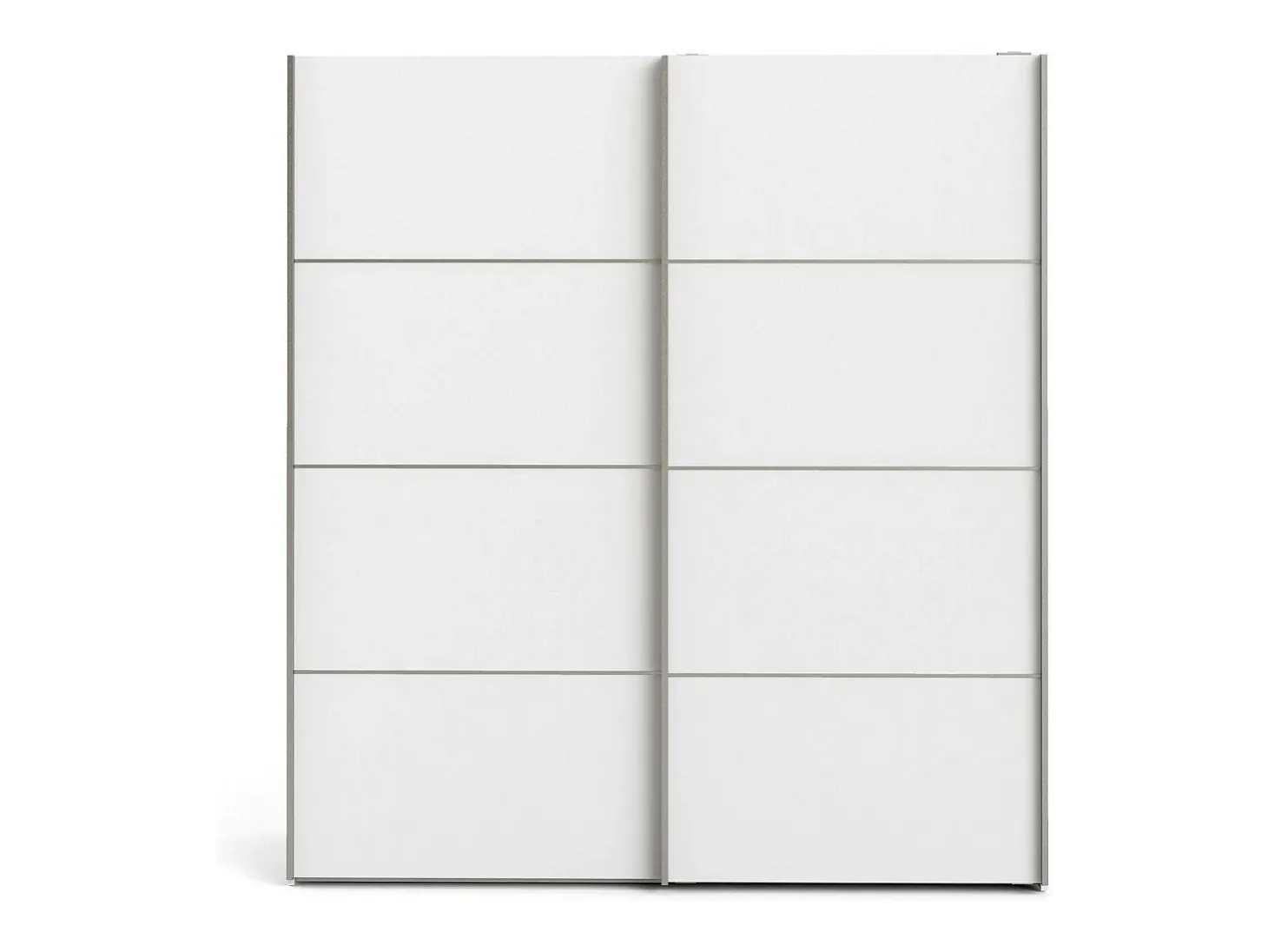 Armário Accadia de 2 portas, mobiliário de quarto, roupeiro, roupeiro, 182x64 h202 cm, branco